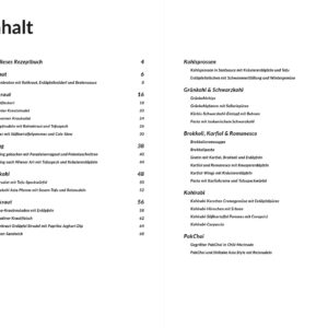 Rezeptbuch Kohl Inhaltsverzeichnis
